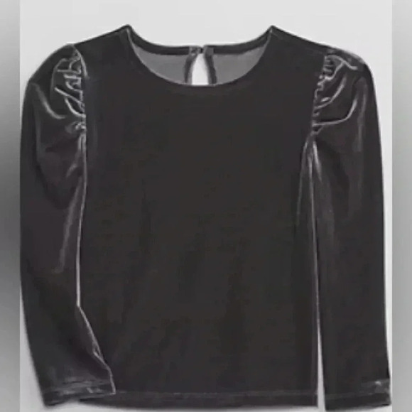 Other - Gap black velour puff sleeve top 2T